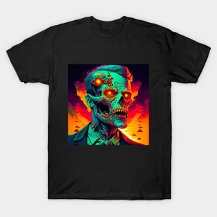 "Psychedelic Haunts: Unique and Colorful Halloween Horrors" T-Shirt